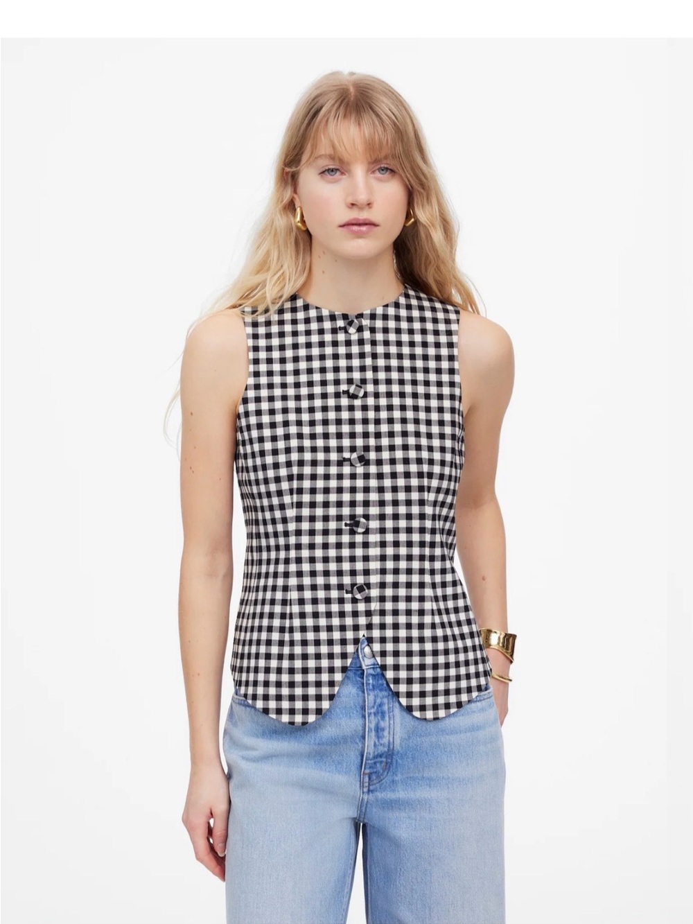 NWT Madewell Single-Breasted Crewneck Vest